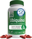 Sağlık Thru Beslenme Ubiquinol 300 mg 120 Softgels As Kaneka QH Azaltıd CoQ-10 | Stabilized - 3rd Party Tested | Geliştirilmiş Bioavailability | Cardiovascular & Mitonochdria Function Support | Non-GMO