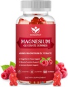 200 mg Magnezyum Malate, Vitamin D, B6 ve CoQ10, Magnezyum Glycinate Tamam for Relaxation and Cognition, Sugar Free, Raspberry Flavor - 60 Gummies