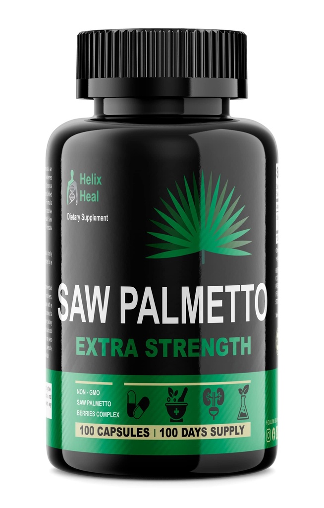 Erkekler için Palmetto - Prostate Health Supplements for Men Urinary Health - Natural FB Blocker, 500 mg Ekstra Güçlü Saç Rezmi Tedavisi - 100 Capsules 3 Ay Supply