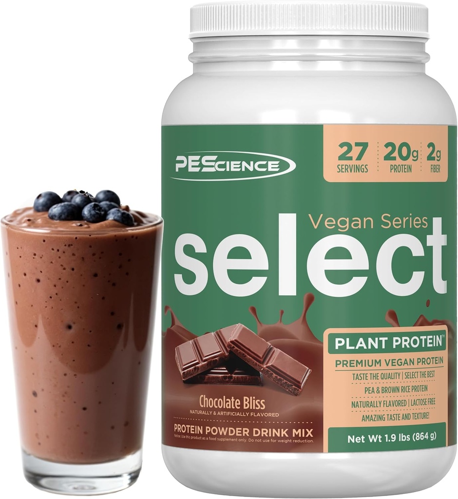 PE Science Select Vegan Protein Toz, Bitki bazlı Protein Toz, Şaşırtıcı Tadı, Smooth Texture, Pea ve Brown Rice, Süt Free, Lactose Free, Gluten Free - Bliss, 27 Hizmet