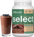 PEScience Select Vegan Protein Powder, Plant Based Protein Powder, Amazing Taste, Smooth Texture, Pea and Brown Rice Blend, Dairy Free, Lactose Free, Gluten Free - Chocolate Bliss, 27 Σερβιέτες