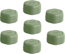 Cadence Travel Containers - Pill Case Set - Μαγνητικές Κάψουλες Ταξιδιών,Καθημερινός Οργανωτής Ιατρικής για Χάπια, Συμπληρώματα, & Βιταμίνες - 7 Flex Smalls (0.56oz) για Εβδομαδιαία Διοργανωτής Χάπια - Ευκάλυπτος