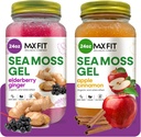 Sea Moss Gel Organic Raw (Bundle of 2 Jars 24oz) Apple Cinnamon and Elderberry Ginger Wildсrafted Gold Sea Moss Gel από την Αγία Λουκία 