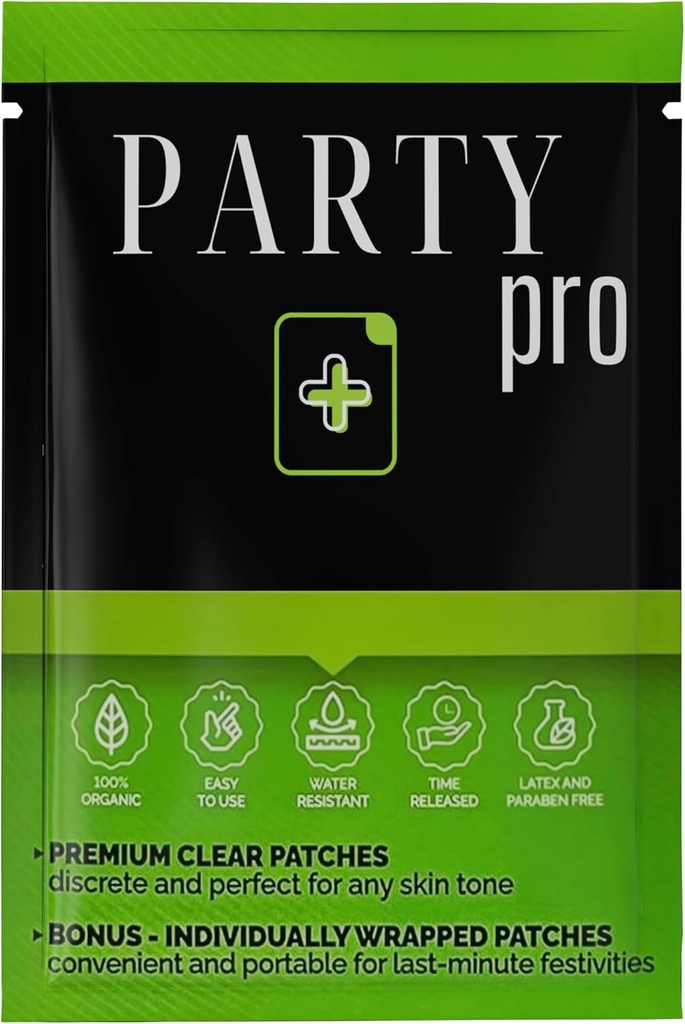 Party Pro Party Flush Patch - Clear, Individual Party Smart Patches. Γιορτάστε με την Εμπιστευμένη Πίεσή Μας