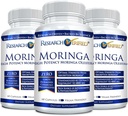Araştırma Gerçekleştirilmiş Moringa Oleifera -% 100 Pure Extract- 1200 mg Oda başına - 60 Kont - 3 Ay Supply