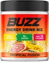 Enerji İçgörü Toz - Enerji Boost Drink Mix - Sugar-Free Energy with Antioksis - Morning Kickstart and Sports Nutrition Endurance Ürün - 30 Hizmet, 8 Ounces (Tropical Fusion)