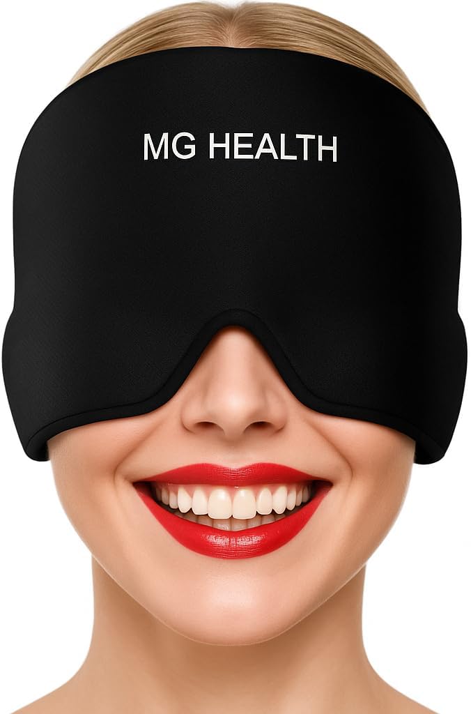 Migraine Relief Cap – Soothing Buz Paketi Hat with Soğutma Gel for Headaches, Ger, Stres ve Hangovers