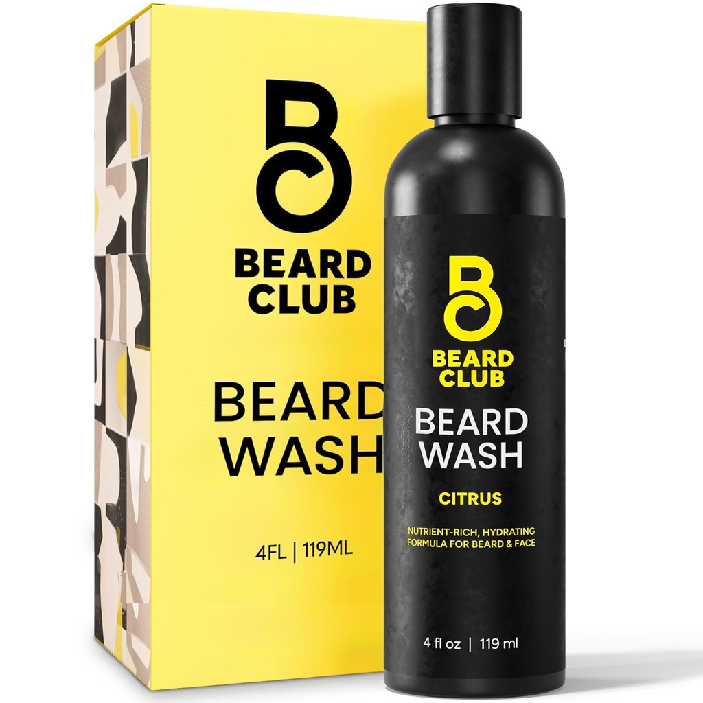 Ayıd Club Citrus Beard & Face Wash – All-in-One Cleanser, Softens & Nourishes Face Hair, Hydrates & Cleans Skin, Paraben & Sulfate-Free