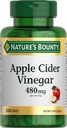 Φάρμακα Nature's Bounty Apple Cider Vinegar 480mg, Φυτά με βάση τα χορτοφαγικά συμπληρώματα, 200 δισκία