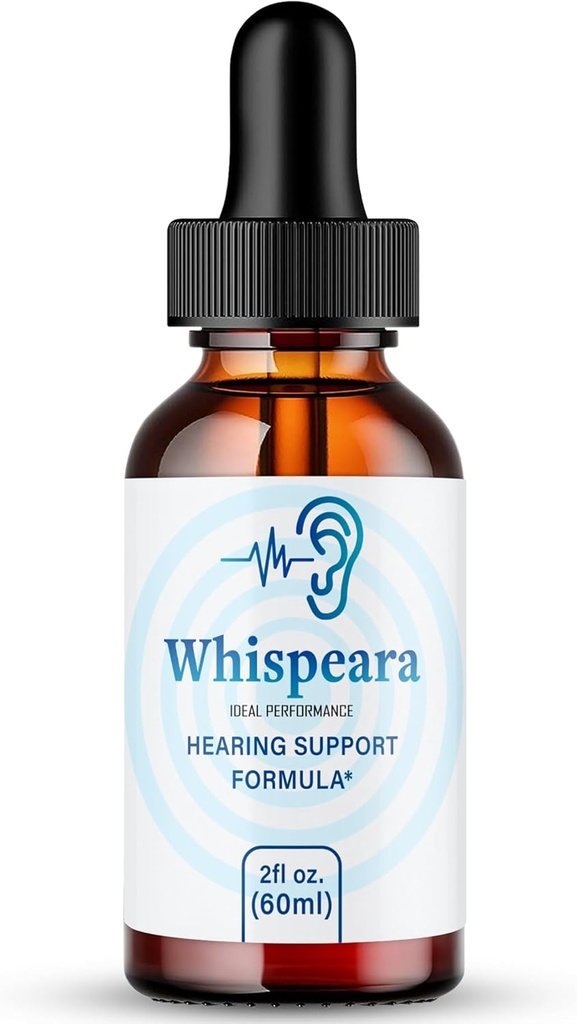 Whispeara Εμβοές ανακούφιση για χτυπήματα αυτιών σταγόνες, δαχτυλίδι σαφείς εμβοές υγρό σταγόνες, μέγιστη δύναμη, Advanced συμπλήρωμα ακοής Φόρμουλα, εμβοές αυτί, whispeara Κριτικές (1 πακέτο)