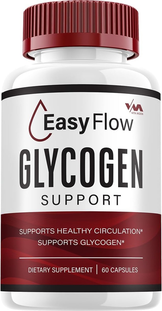 (1 Pack) EasyFlow Glycogen – Easy Flow Capsule Temiz, EasyFlow Pills, Genel Wellness için Gelişmiş Formula, Easy Flow Glycogen Yorumları, 60 Capsules