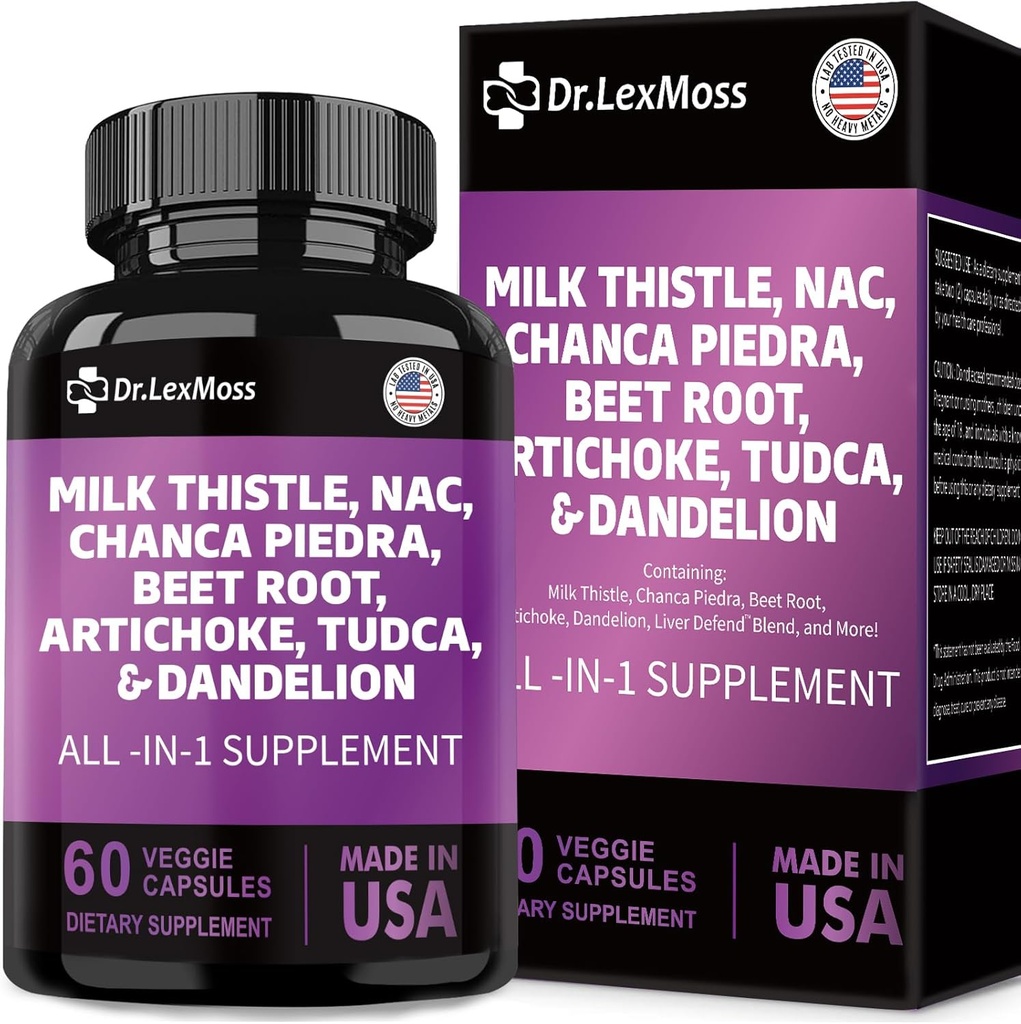 Süt Butle 3000 mg NAC Chanca Piedra 2000 mg Artichoke 2000 mg Beet Root 2000 mg Dandelion Root 1000 mg, Liver Cleanse Detox & Tamir Supplement with TUDCA Choline and Ginger for Men & Women, 60 Capsules