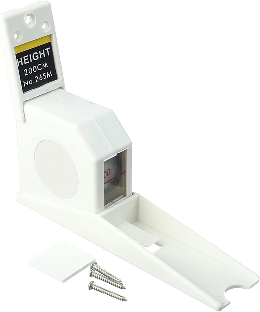 Utoolmart 200cm Ύψος μετρητής Λευκός τοίχος προσαρτημένο Ύψος μετρητής ανάπτυξης κανόνας CM μετρητής 1pcs