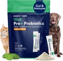 Köpekler için en iyi Paws Probiyotikleri - Dog Digestion Gut Health Probiyotik Toz ABD, Digestive and Immune Support - Digestive Enzymes with Broken Flavor (30 Sticks)