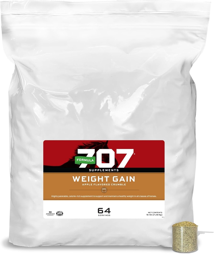 Formula 707 Kilo Toz Equine Supplement, 16lb Refill Bag - Palatable, Calorie-Rich Beslenme Desteği Hard-to-Keep ve Senior Horsess