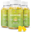 Canlı Magnezyum Gummies 200 mg - 60 Ct | Magnezyum Glycinate Supplements for Relaxation, Stress Relief, and Sleep for Yetişkinler & Kids - Tasty and Tangy Pinele Flavor (3)