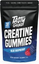 TASTY GAINS Kretine Gummies - 90g of Kretine Monohidrat - Workout Supplements - Build Muscle & Boost Strength for Men & Women - Made in USA - Non GMO - Vegan Dostu (Large, Blue Raspberry)