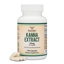 Kanna Extract Supplement (Sceletium Tortuosum) - 50 mg Per Capsules, 120 Kont - Rahatlama ve Zihin Huzuru (yüzde 4,4 Toplam Alkaloids) Non-GMO, Gluten Free, Vegan Safe by Double Wood