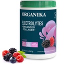 Organikа Ηλεκτρολύτες με Ενισχυμένη σκόνη κολλαγόνου για γυναίκες & άνδρες - 13 oz - Wild Berry-Flavored Αναβρασμό Ηλεκτρολύτη & Collagen Drink Mix - Βαθύς ενυδάτωση, κινητικότητα, δέρμα, μαλλιά, και νύχια
