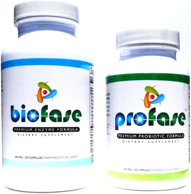Biofase-Enzyme & Profase-Probiotic Kit - Biofilm Defense, Υποστηρίζει την υγιεινή πέψη και την ισορροπία χλωρίδας σας - μικρό κιτ