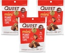 Quest Beslenme Mini Peanut Butter Cups, Yüksek Protein, Low Carb, Gluten Free, 16 Count (Pack of 3)