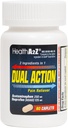 HealthA2Z® Dual Action Pain Relief | Acetaminophen 250 mg & Ibuprofen 125 mg (NSAID) | İki Tıp Baş Ağrısı, Ateş ve Sırt Ağrısı | Ağrı Reliever & Ateşleme | 80 Caplets