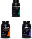 JYM συμπλήρωμα επιστήμης Omega JYM ιχθυέλαιο + Vita JYM Αθλητισμός πολυβιταμίνες & Ορυκτή υποστήριξη ZMA