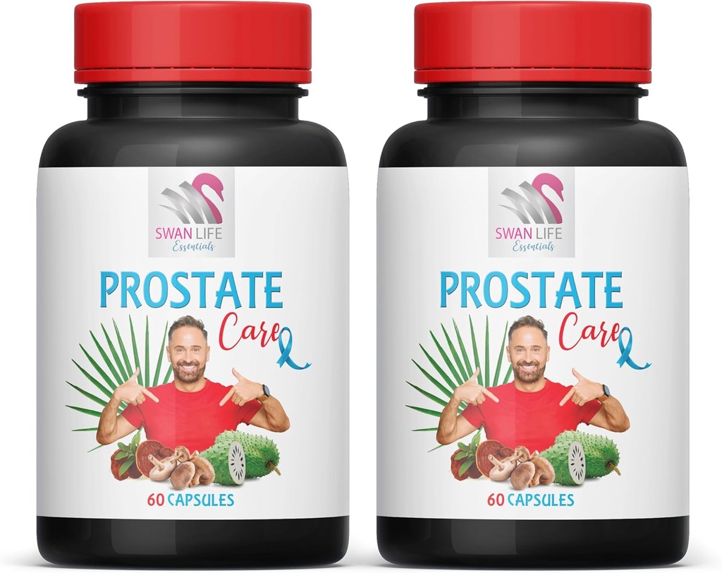 Saw Palmetto Supplement - Prostate Support PILS - Doğal Malzemeler, Saw Palmetto, Sting Nettle Leaf, Maitake Mushroom, Reishi, Shiitake, Prostate Support Supplement for Men, 2 Şişes 120 Caps