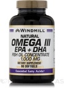 Windmill Omega 3 Fish Oil 1000 mg Softgels, 90 ctt