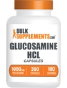 BulkSupplements.com Glucosamin HCl Capsules - Glucosamine Supplement, Beslenme Supplement - Gluten Free, 2 Capsules per Service, 360 Count (Pack of 1)