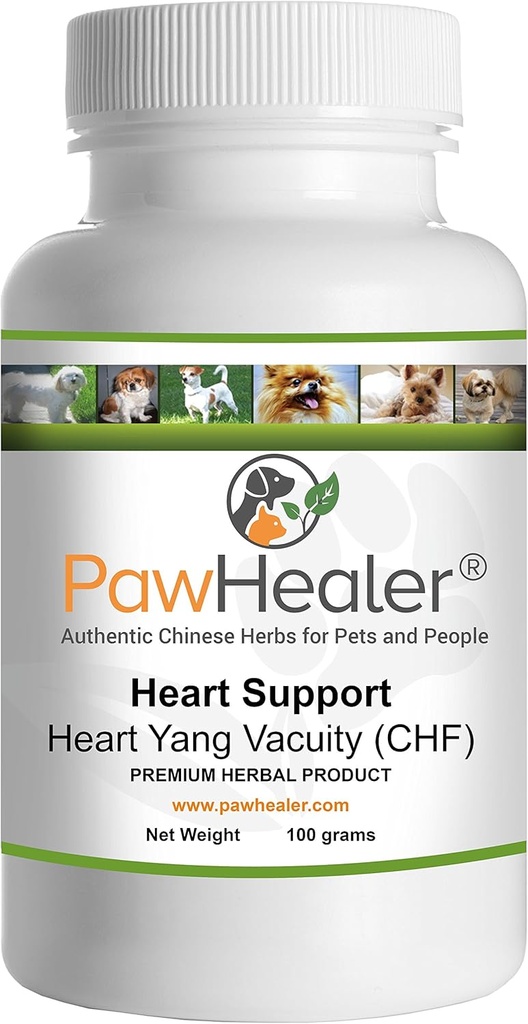 Kalp Desteği - Kalp-Yang Vacuity (CHF) - Coughing, Gagging, Wheeizing For Heart Durum - 100 Grams-Herbal Toz-Remedy for Dogs & Pets