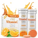 SIFY N Vitamin C 1000 mg Effervescent Tabletleri - Potent Immune Support VIT C ile çinko Supplement - Sugar-Free & Vegan Formula | Engelli Vitamin C Tabletleri - Su ► Fizzy Elixir - 20CT