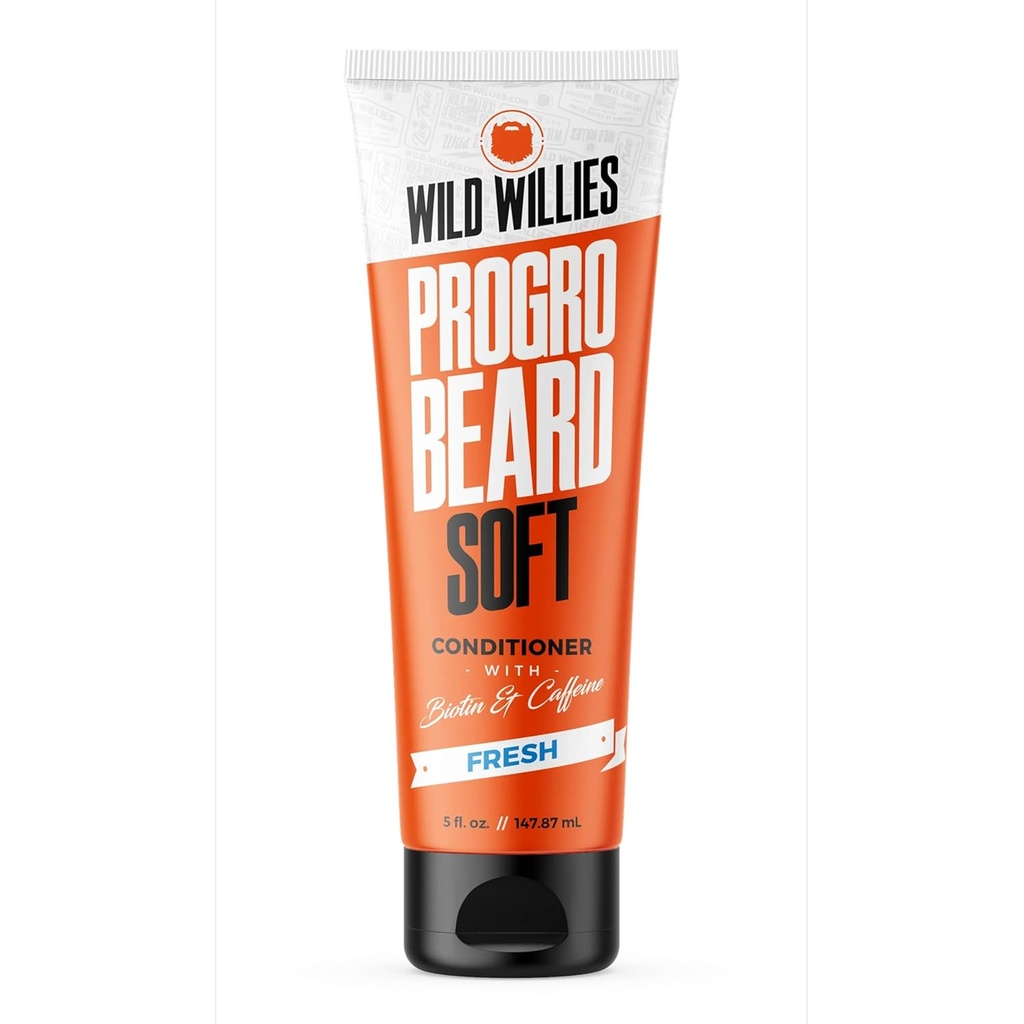 Wild Willies Beard Situationer for Men - with Biotin & Caffeine for Soft,health - Made in USA - Now Larger at 5 oz Tube at Same Price - Great Beard Softener for Men Coarse Hair