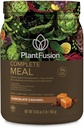 PlantFusion Complete Meal Change Shake - Plant Based Protein Toz with Superfoods, Greens & Probiyotiks - Vegan, Gluten Free, Soy Free, Non-Dairy, No Sugar, Non-GMO - Chocolate Caramel 1 lb
