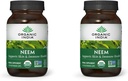 ORGANIC INDIA Neem Leaf Capsules, Herbal Supplement - Destekler Skin, Immune, & Liver Health, Detox, Vegan, Gluten-Free, USDA Sertifikalı Organik - 90 Capsules (2-Pack)