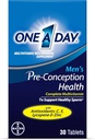 Bir Gün Erkek Pre-Conception Health Multivitamin, C vitamini, Vitamin E, Selenium, çinko ve Lycopene, 30 Kont Kont Kont Kont