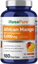 NusaPure African Mango 10:1 Ekstraksiyon, Veggie Caps 180 Capsules (Non-GMO, Vegan) için 500 mg Eş Eş Eşdeğer