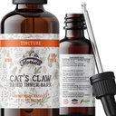Cats Claw Tincture, Cat's Claw Extract Alkol Free Herbal Supplement Drops, Liquid Natural Digestive Health, Joint Health, Vegan - ABD'de Yapıldı - 2 Fl Oz