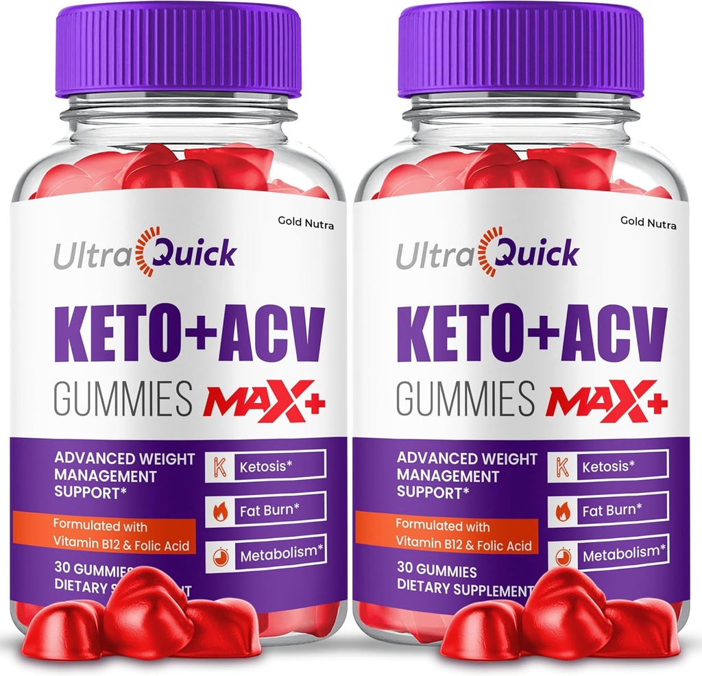 (2 Pack) Εξαιρετικά γρήγορη Max+ ACV Gummies, υψηλότερη δύναμη, επίσημη Ultra Γρήγορη Max+ Gummies, 2X ισχυρότερη Apple Cider Gummy, 2 μήνες προσφοράς