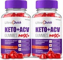 (2 Pack) Εξαιρετικά γρήγορη Max+ ACV Gummies, υψηλότερη δύναμη, επίσημη Ultra Γρήγορη Max+ Gummies, 2X ισχυρότερη Apple Cider Gummy, 2 μήνες προσφοράς
