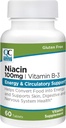 Ποιοτική επιλογή Νιασίνη (Vitamin B3) Ενέργεια & Ciculatory Υποστήριξη 100 mg συμπλήρωμα, 60 μπουκάλια κόμη
