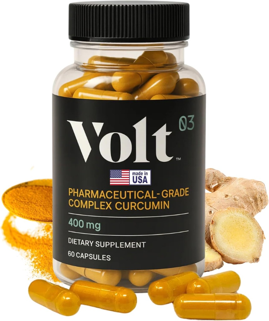 Βιολογικές κάψουλες κουρκουμίνης, 400mg Complex Curcurmin - Pharmaceutical-Grade Curcumin Supplement for Joint Health, Immune Support, & Healthy Inflammation Response, 60-ημέρα (2 μήνας) παροχή