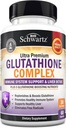 BioSchwartz Glutathione Supplement 500 mg - Liver Detox ile Quercetin, C, Milk Butle, Alpha Lipoic Acid - Immune Support Pill - Geliştirilmiş Immunity Defense Health Formula - 60 Capsules