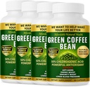 Green Coffee Bean Extract, 100% Pure Green Coffee Bean Capsules,% 50 klorojenik asit, 10.000 mg Güçlü, 240 Capsules, 8 Ay Supply, Non-GMO ve Gluten Ücretsiz, Geleneksel Herbal Supplement