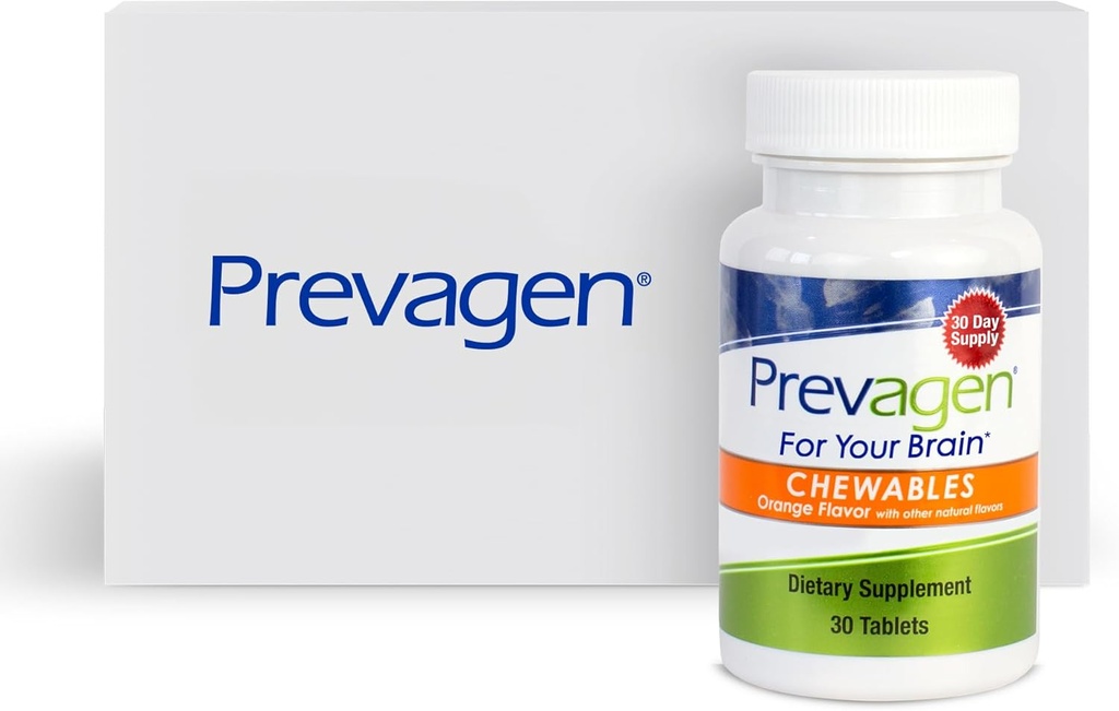 Prevagen Regular Strength Orange Chewables - 30 Tablet (1 Ay Supply) | Apoaequorin Plus Vitamin D3