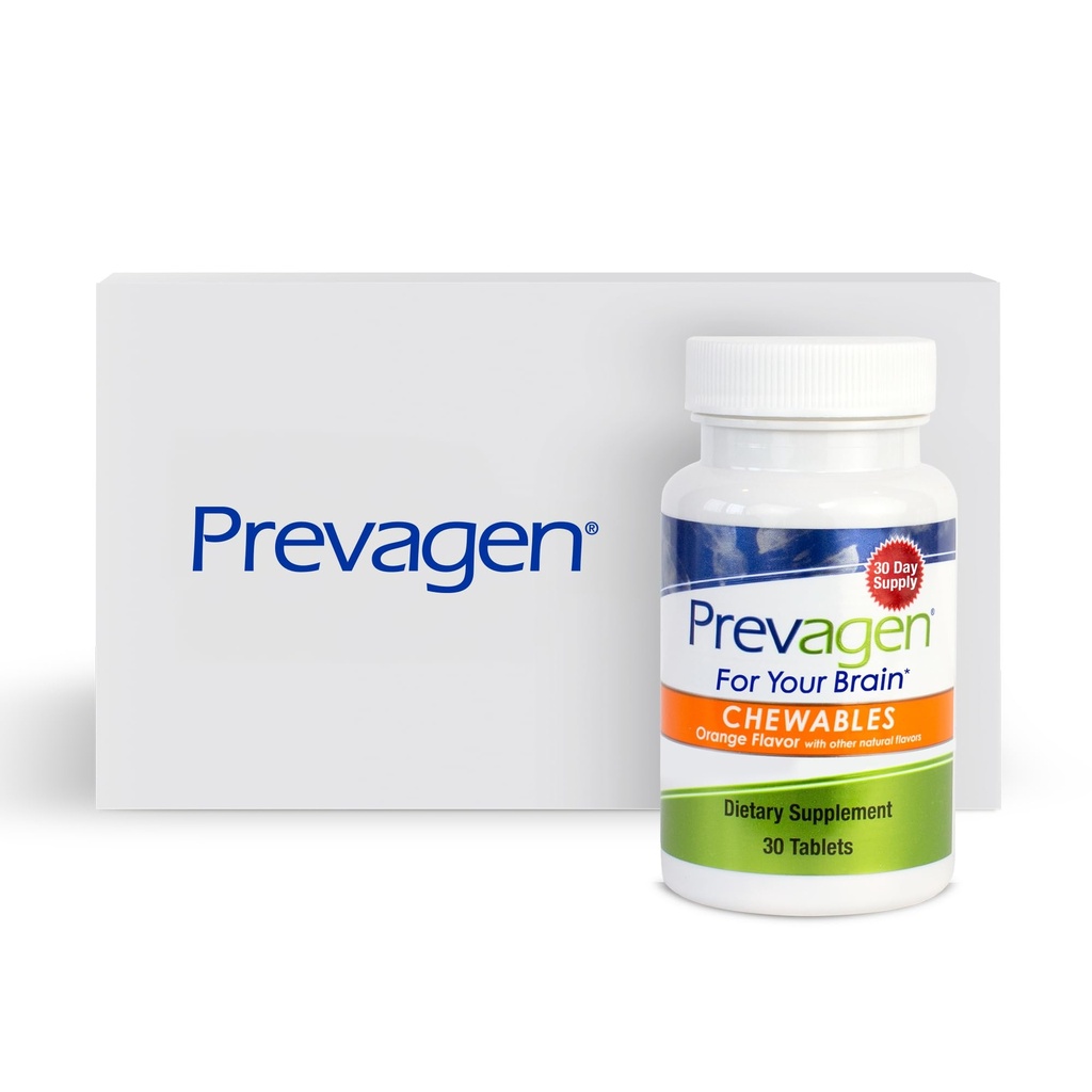 Prevagen Regular Strength Orange Chewables - 30 Tablet (1 Ay Supply) | Apoaequorin Plus Vitamin D3