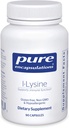 Pure Encapsulations L-Lysine - Temel olarak Amino Asit Supplement for Immune Support & Gum, Lip Health* - L-Lysine HCl - 90 Capsules