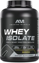 Amazing Muscle Whey proteini Isolate Toz | 25 Grams proteini | 100 Whey Isolate | Zero Fat | ABD'de Yapıldı (5 Lb, Banana)