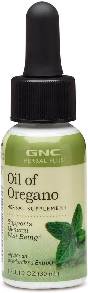 GNC Herbal Plus Oil of Oregano Supplement, Vegetarian, Supports General Well-Being, 448 Hizmetler