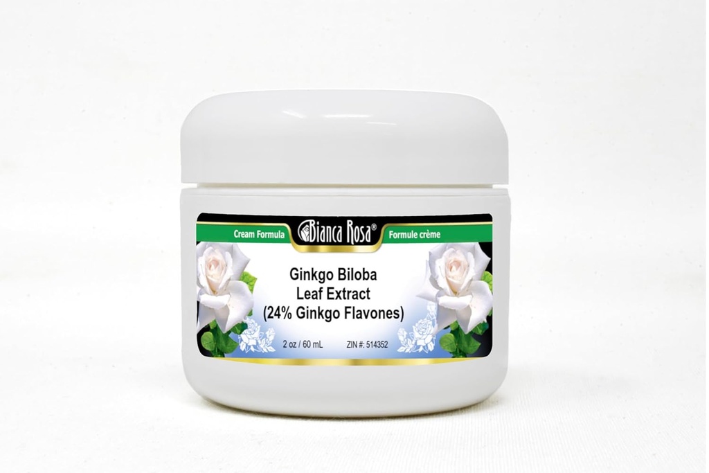 Ginkgo Biloba Leaf Extract (% 24 Ginkgo Flavones) Cream (2 oz, ZIN: 514352)